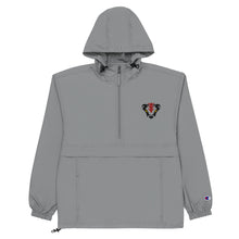 Load image into Gallery viewer, CHAMPION PACKABLE BADGER GREY JACKET
