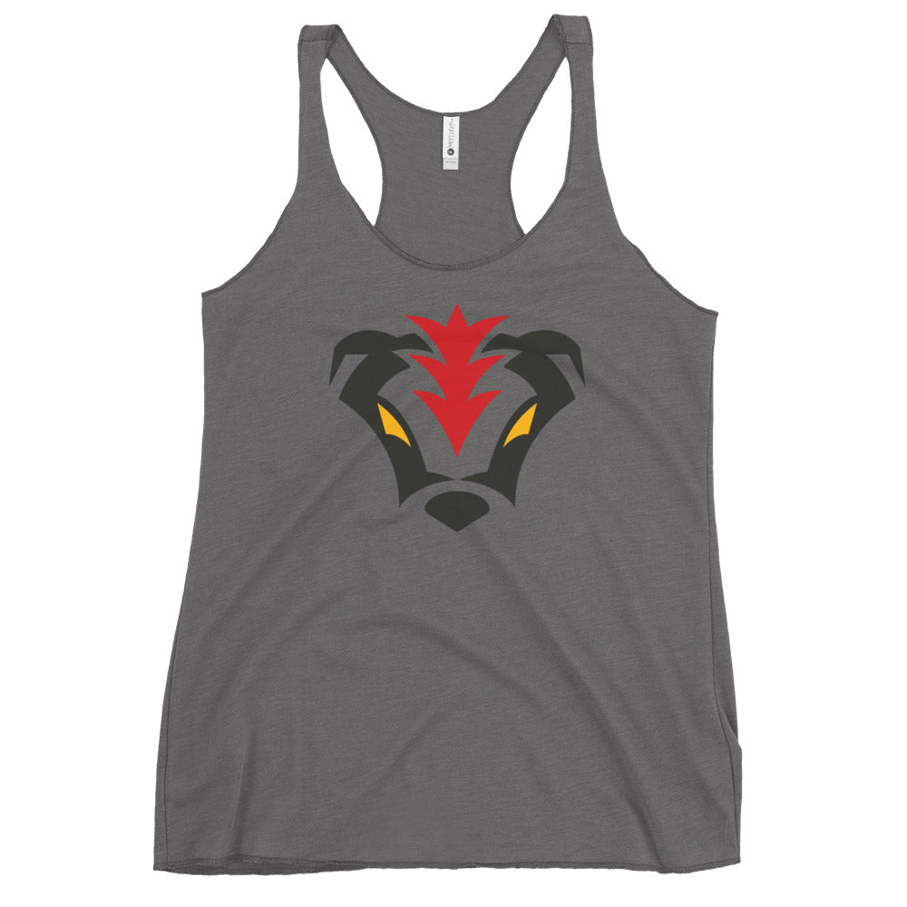 WOMEN'S BADGER ICON GREY TANK