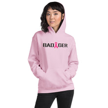 Load image into Gallery viewer, PINK BADGER RIBBON UNISEX HOODIE
