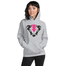 Load image into Gallery viewer, BREAST CANCER ICON GREY HOODIE
