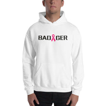 Load image into Gallery viewer, WHITE BADGER RIBBON UNISEX HOODIE
