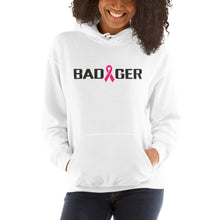 Load image into Gallery viewer, WHITE BADGER RIBBON UNISEX HOODIE
