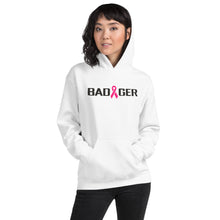 Load image into Gallery viewer, WHITE BADGER RIBBON UNISEX HOODIE
